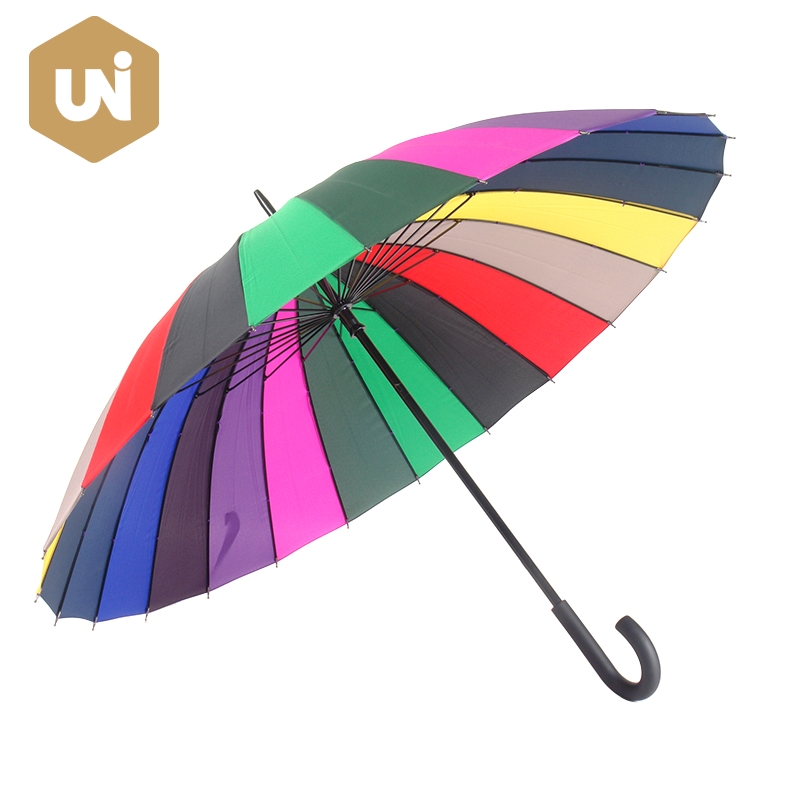 Rainbow ზრდასრული ჯოხი ქოლგა